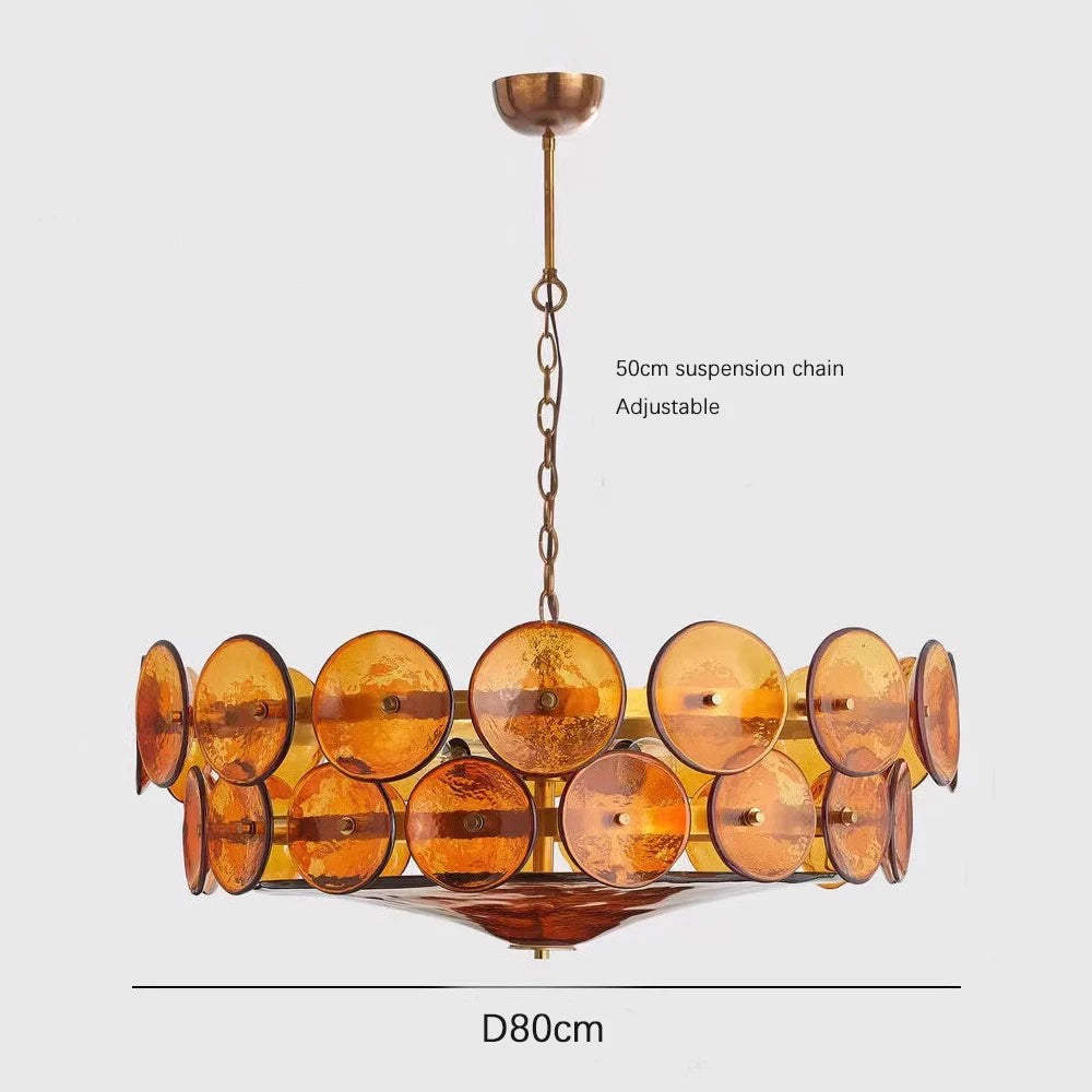 Suspension en Verre Design Français - Style Rétro Nordique