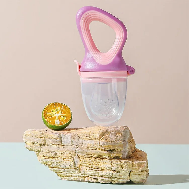 Grignoteuse en Silicone pour Bébé avec Couvercle