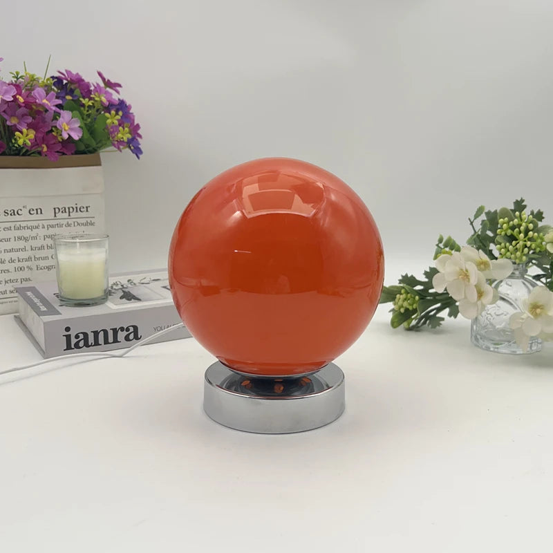 Lampe de Table en Verre USB - Style Murano Contemporain