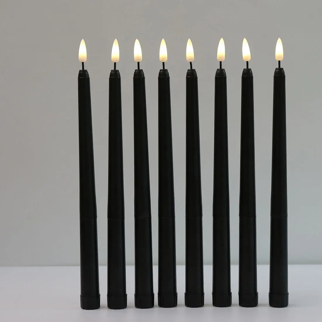 Bougies LED sans Flamme Noires - Lot Décoratif