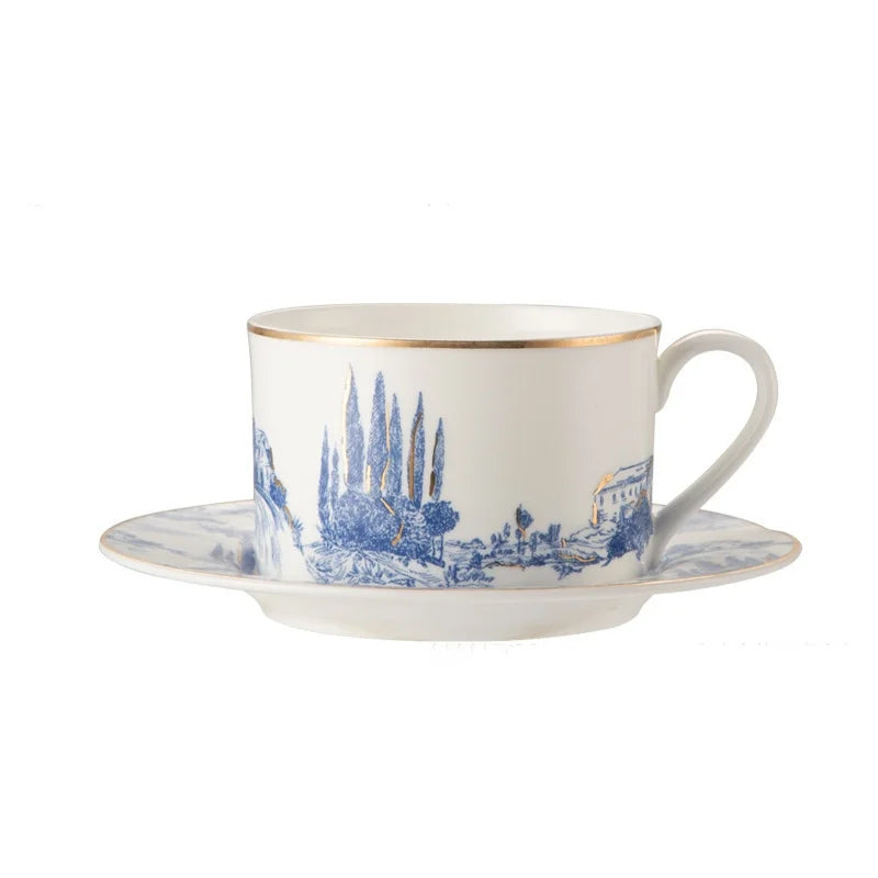 Tasse à Café Turc en Céramique avec Soucoupe
