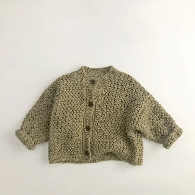 Cardigan Enfant Rayé Motif Ananas
