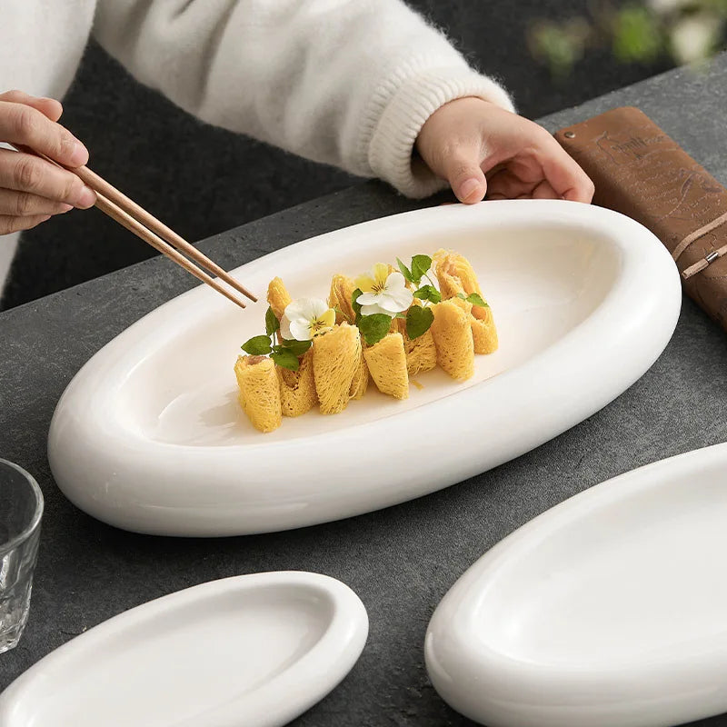 Insulated Ceramic Plate – Double-Layer Dinner Dish