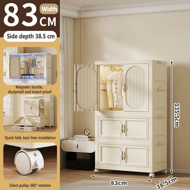 Armoire Pliable Enfant pour Vêtements et Jouets
