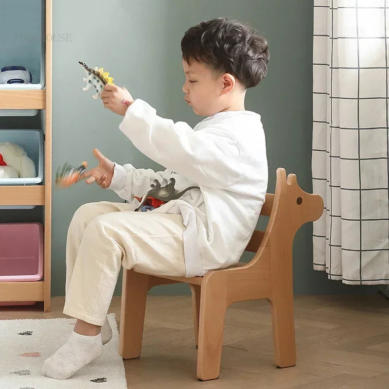 Chaise Enfant Nordique en Bois Massif