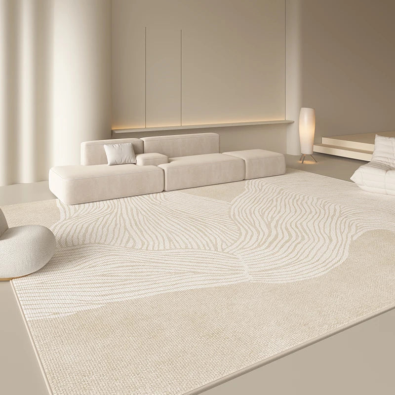 Tapis Style Japonais Minimaliste Peluche Douce Antidérapant