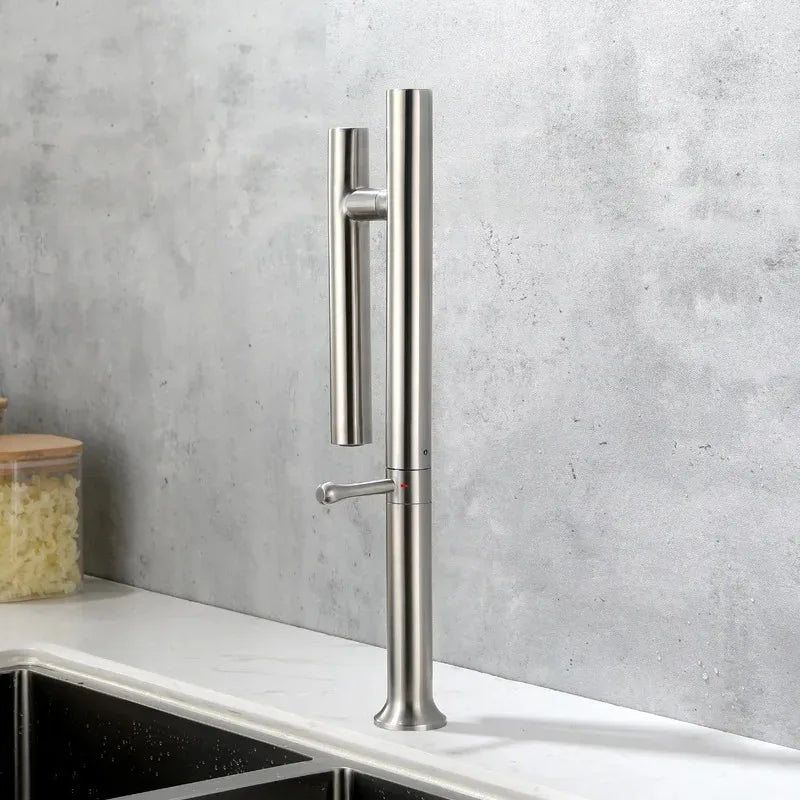 Robinet de Cuisine Pliable Inox 304 Rotation 360°