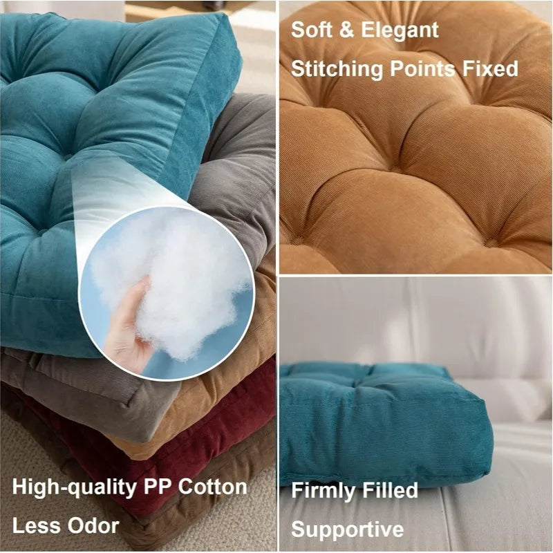 Coussin de Sol Carré Matelassé - Méditation et Détente