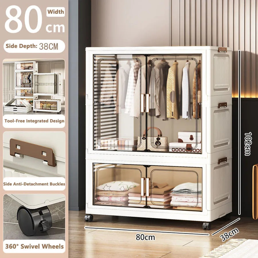 Meuble de Rangement Multi-Niveaux Sans Montage