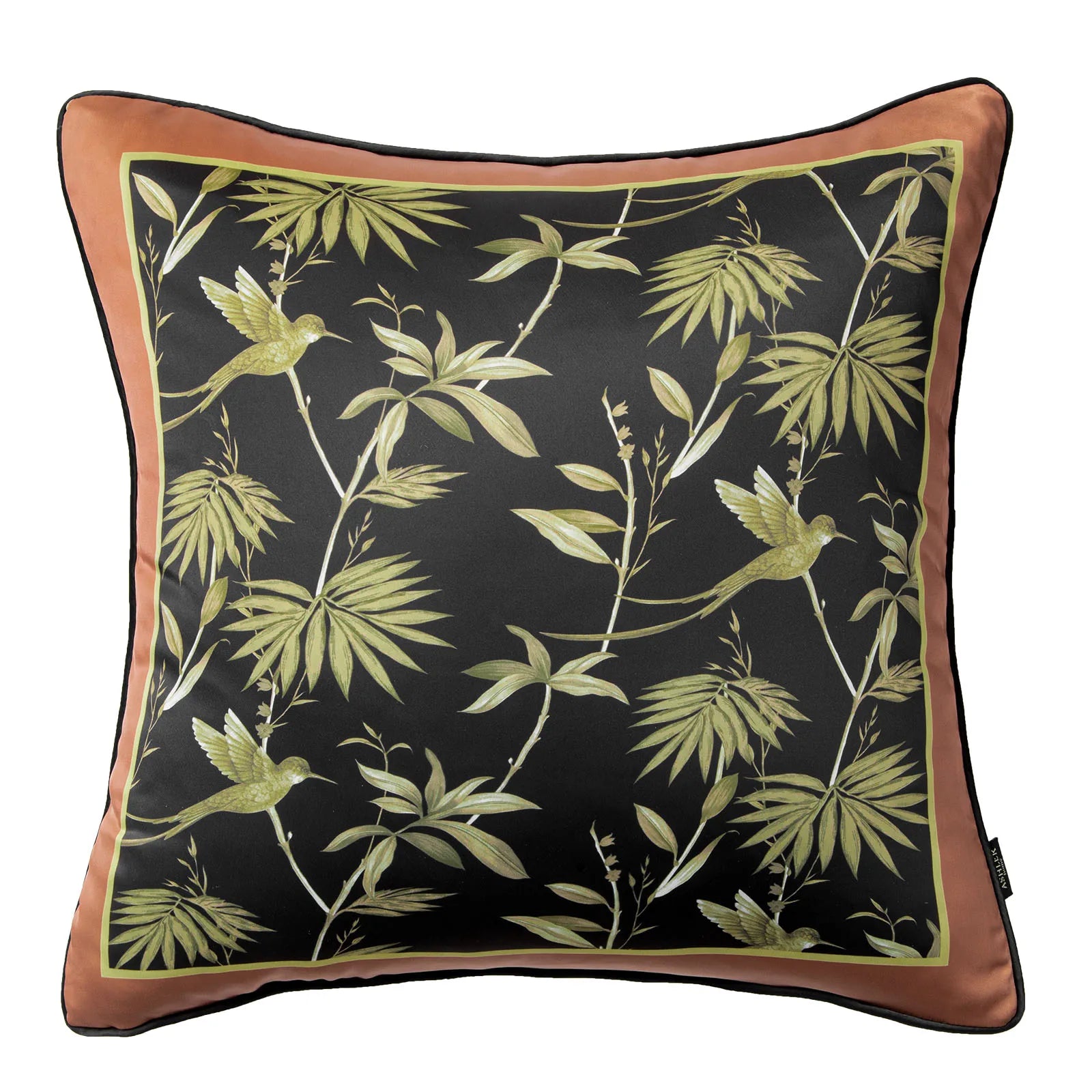 Housse de Coussin Brodée Motif Marocain Bleu Indigo