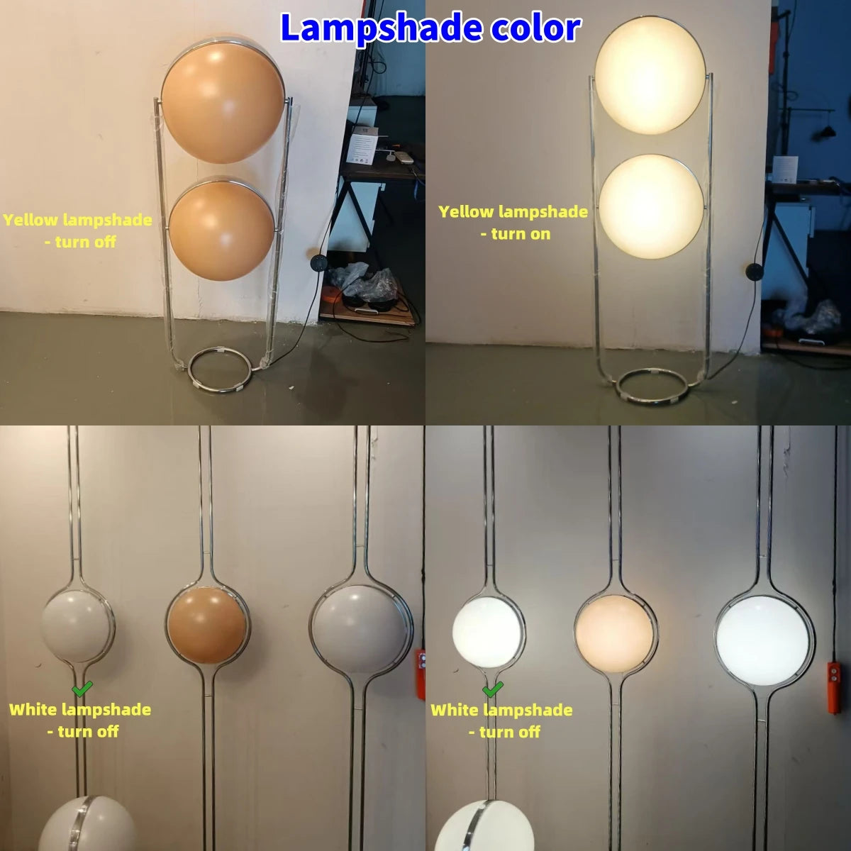 Lampadaire Boule Acrylique Chromé - Design Art Déco