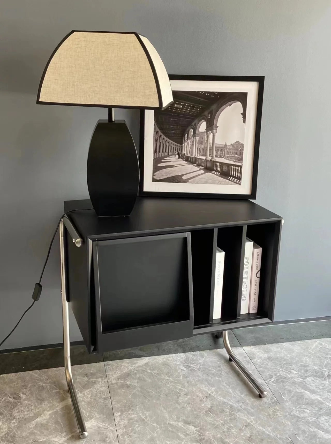 Étagère Scandinave en Bois Massif Multi-Fonction