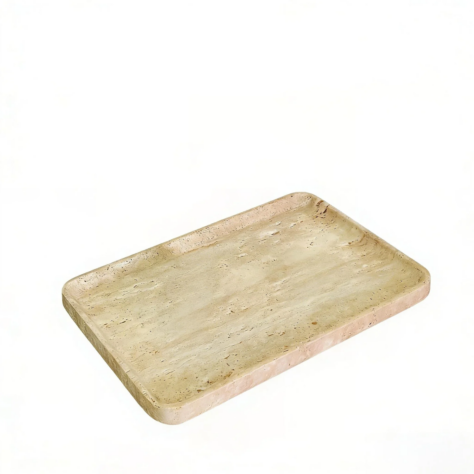 Plateau Coiffeuse Marbre Travertin Rectangulaire Luxueux