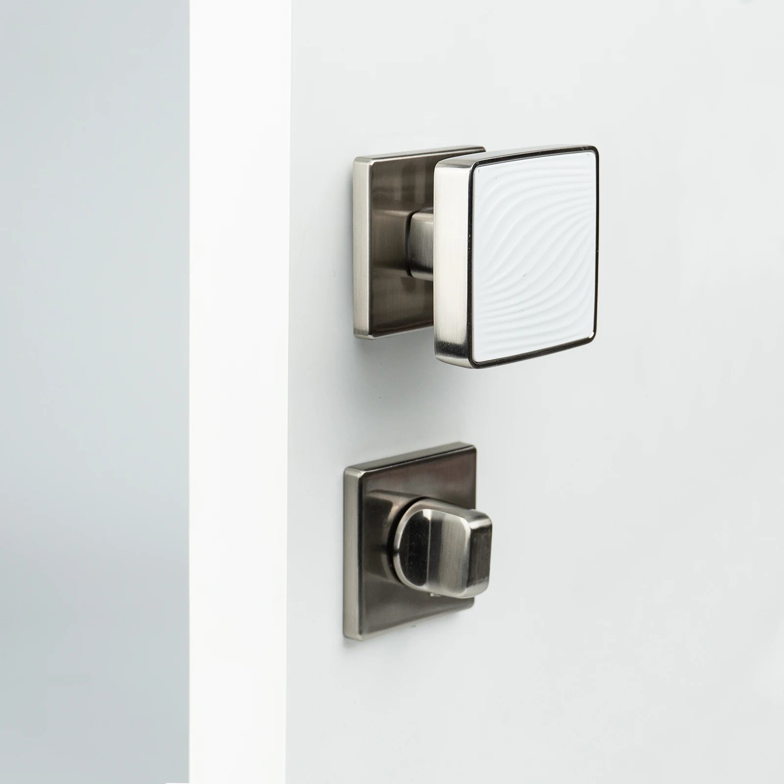 Poignée de Porte Rectangulaire Dorée Silencieuse