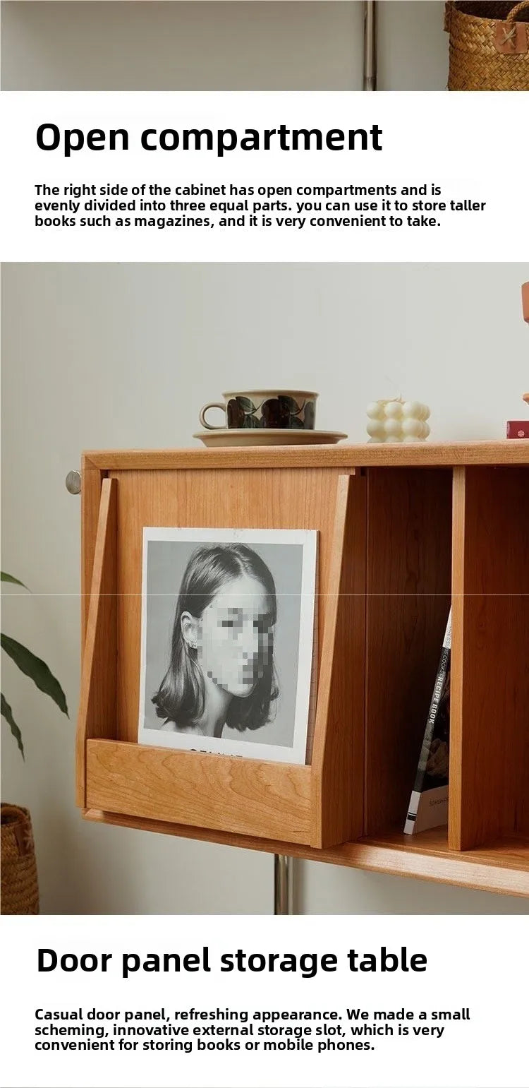 Étagère Scandinave en Bois Massif Multi-Fonction