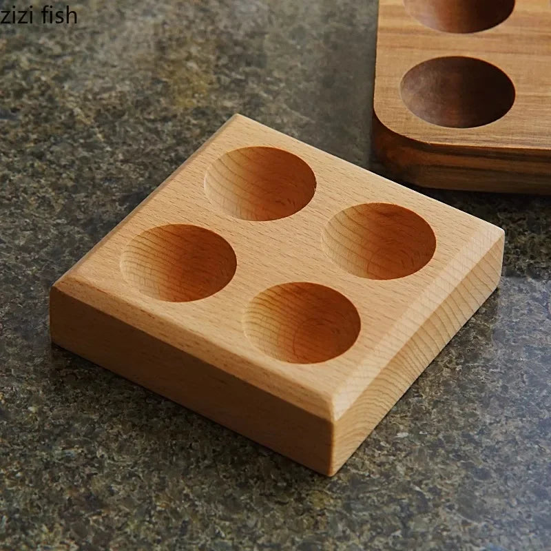 Plateau en Bois à Quatre Compartiments Style Créatif