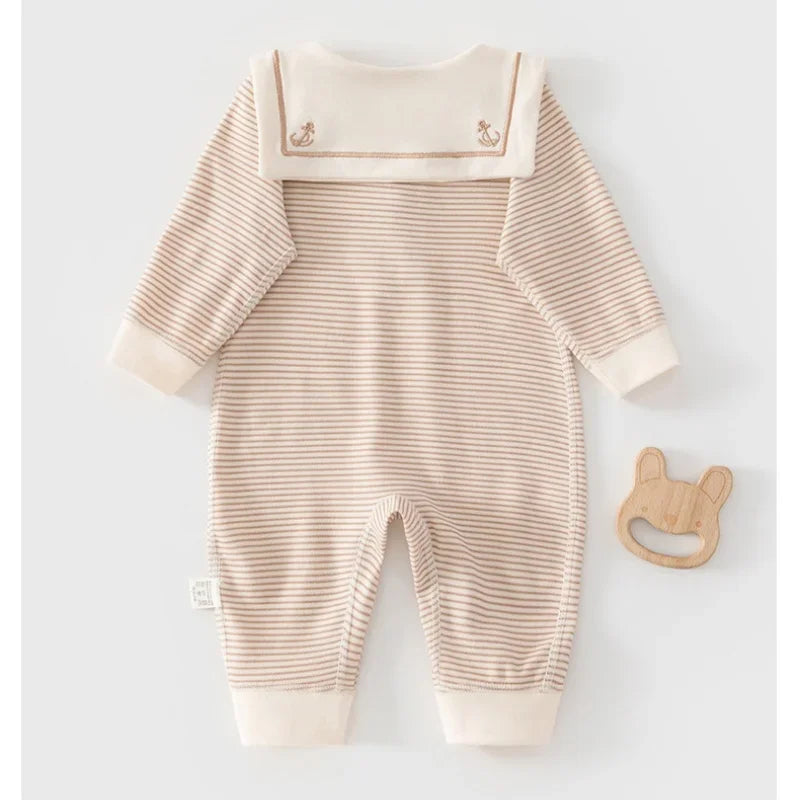 Body Bébé Col Marin en Coton