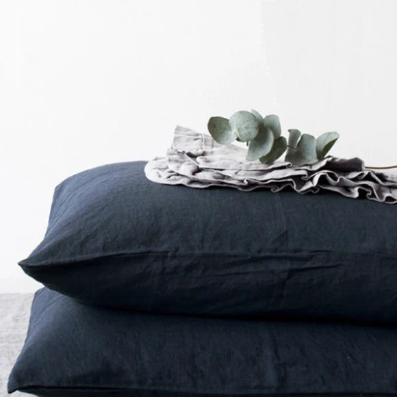 Housse de Coussin en Lin Naturel