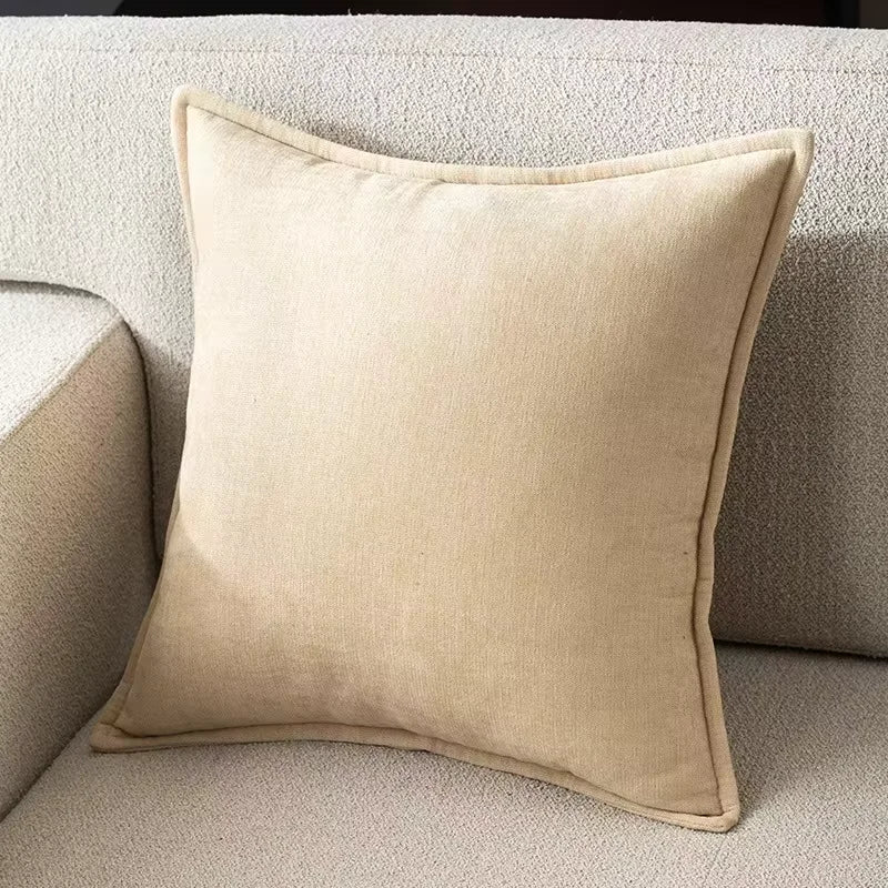Housse de Coussin Chenille Rétro - Design Élégant