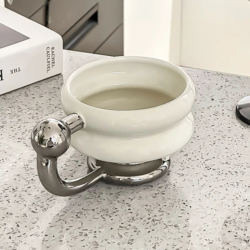 Tasse en Céramique Style Luxe Léger Vintage