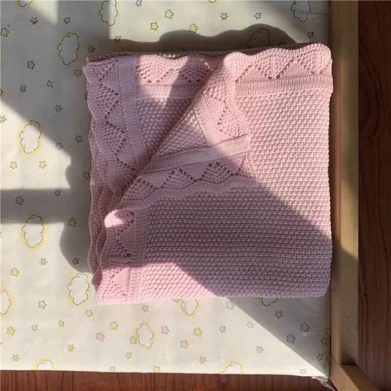 Couverture Bébé Tricotée Style Nordique