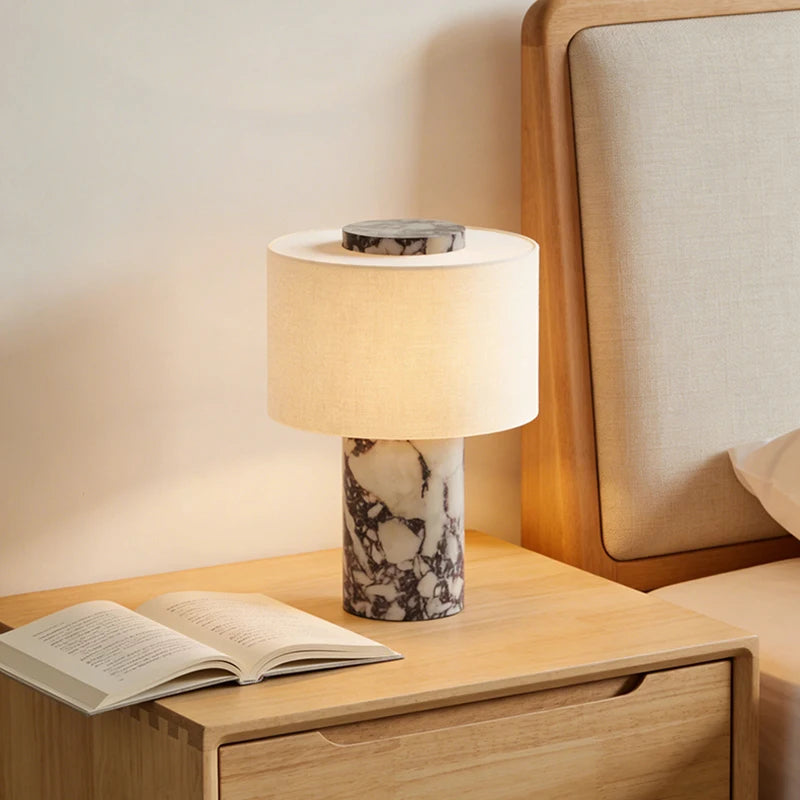 Lampe de Table LED Marbre Haut de Gamme