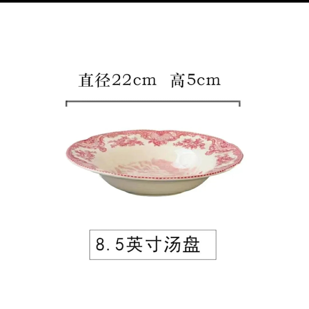 Assiette en Céramique Motif Château Bleu Palace