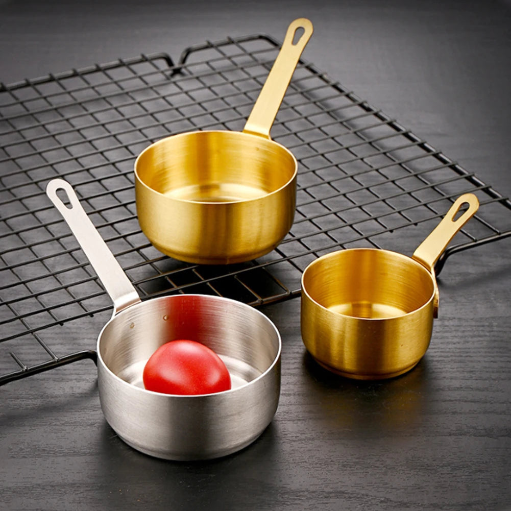 Petite Casserole à Sauce Antiadhésive en Acier Inoxydable