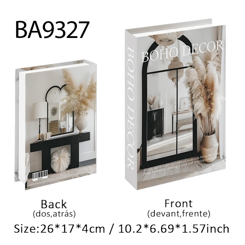 Boîte de Rangement Livre Factice Design Fashion Nordique
