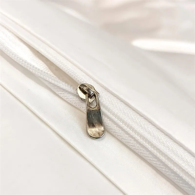 Parure de Lit Coton Égyptien 1000TC Ultra Douce 4 Pièces