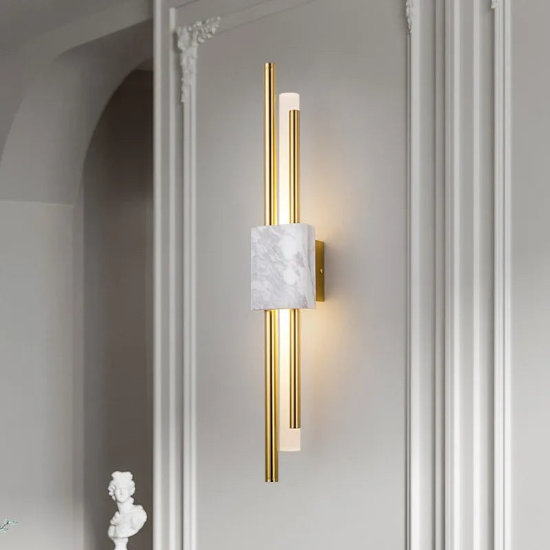 Applique Murale Pierre Marbre Naturelle Fer Contemporain