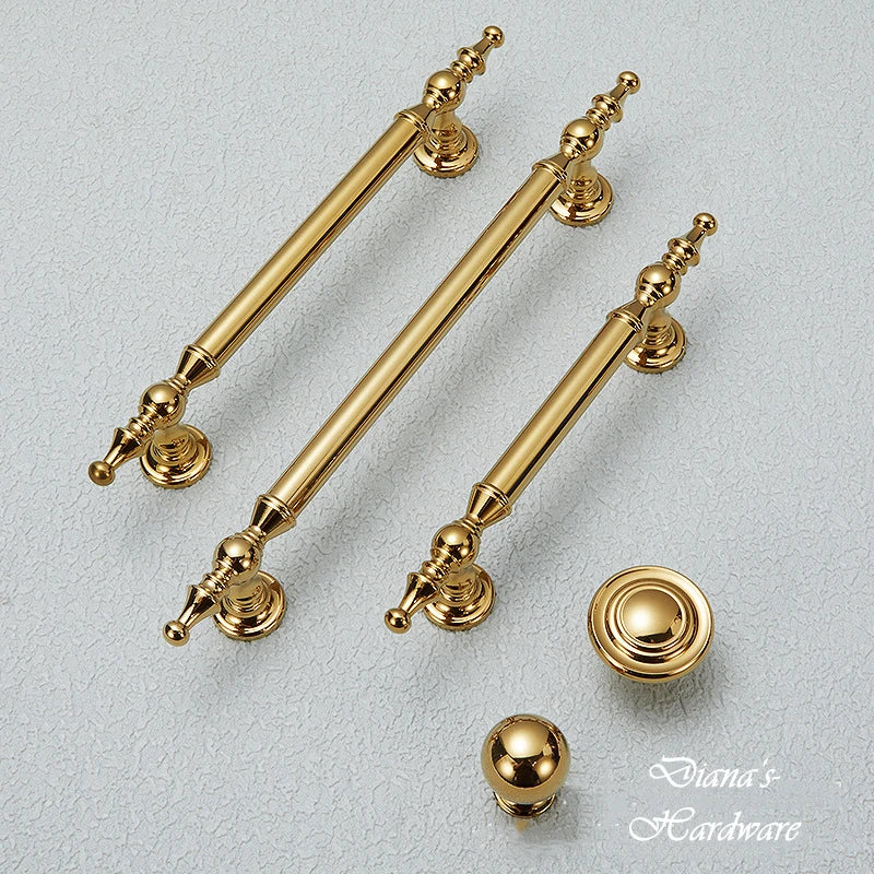 Bright Gold Handle – French Luxe Cabinet Pull