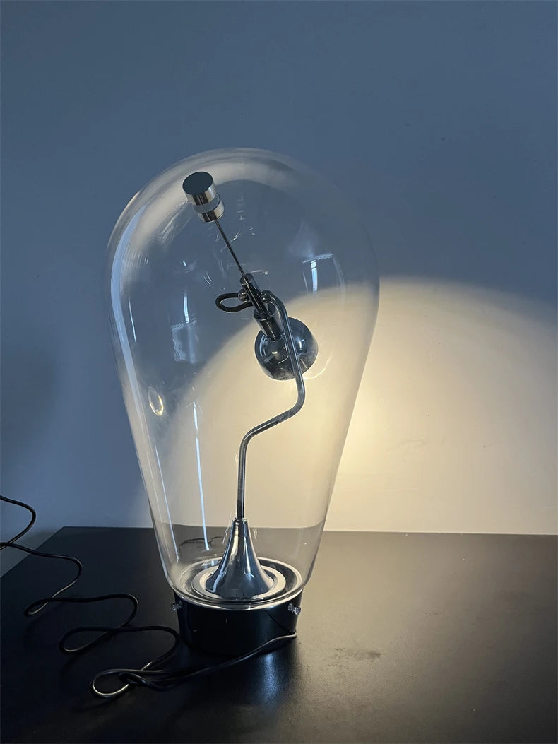 Lampe de Bureau Verre Italienne Vintage Rotative Dimmable