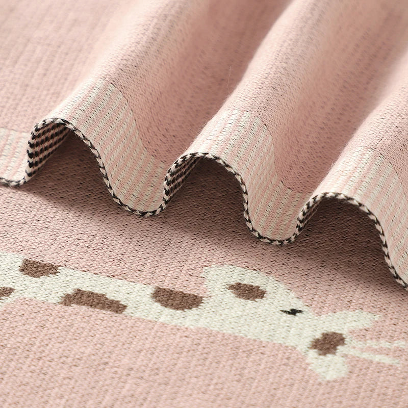 Couverture Bébé Tricotée en Coton Douce