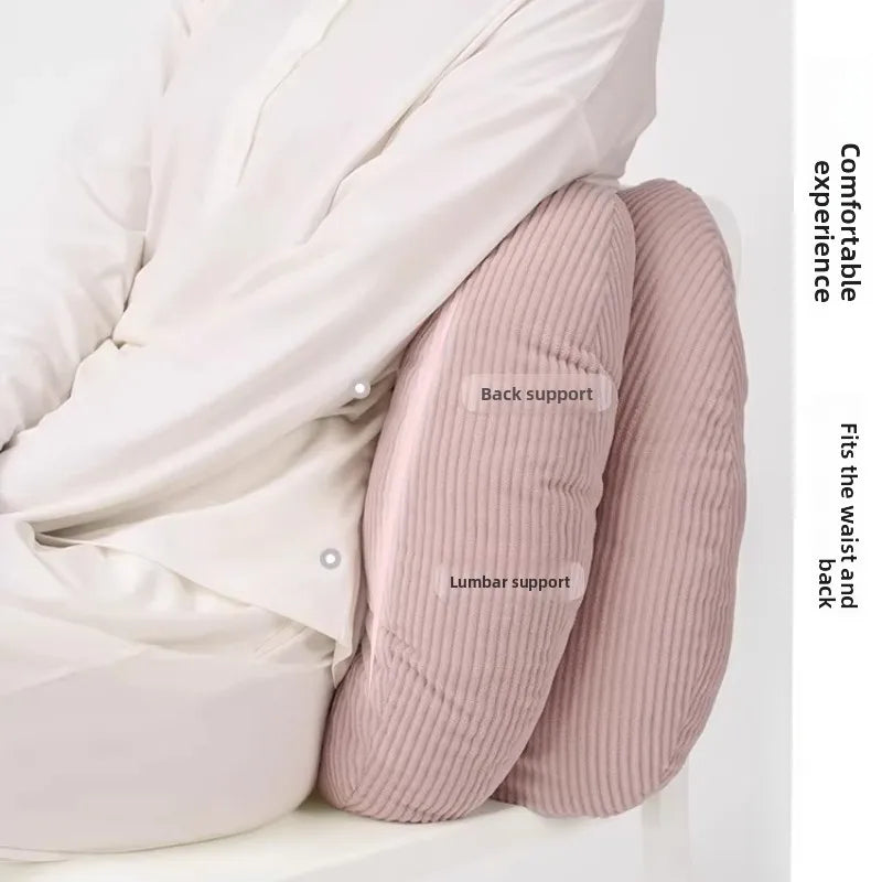 Coussin Lombaire en Velours - Soutien Dos Ergonomique