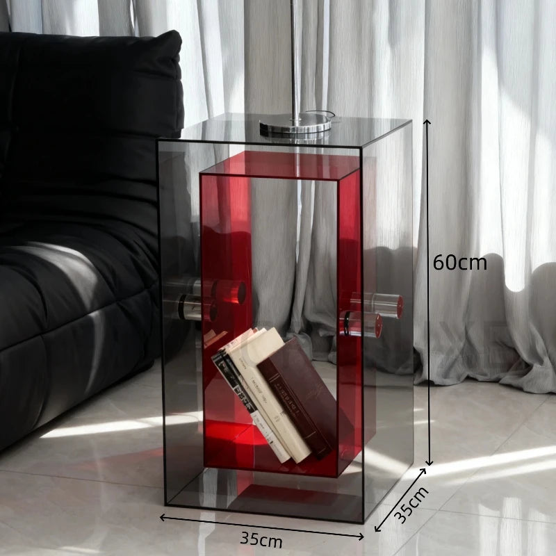 Table d'Appoint en Acrylique - Design Minimaliste