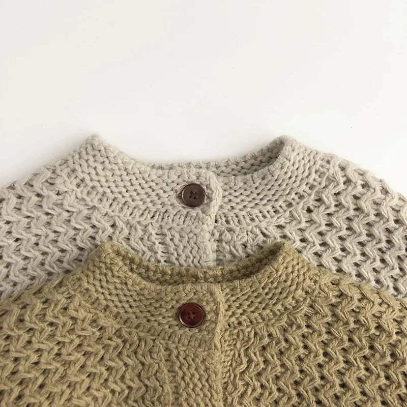 Cardigan Enfant Rayé Motif Ananas