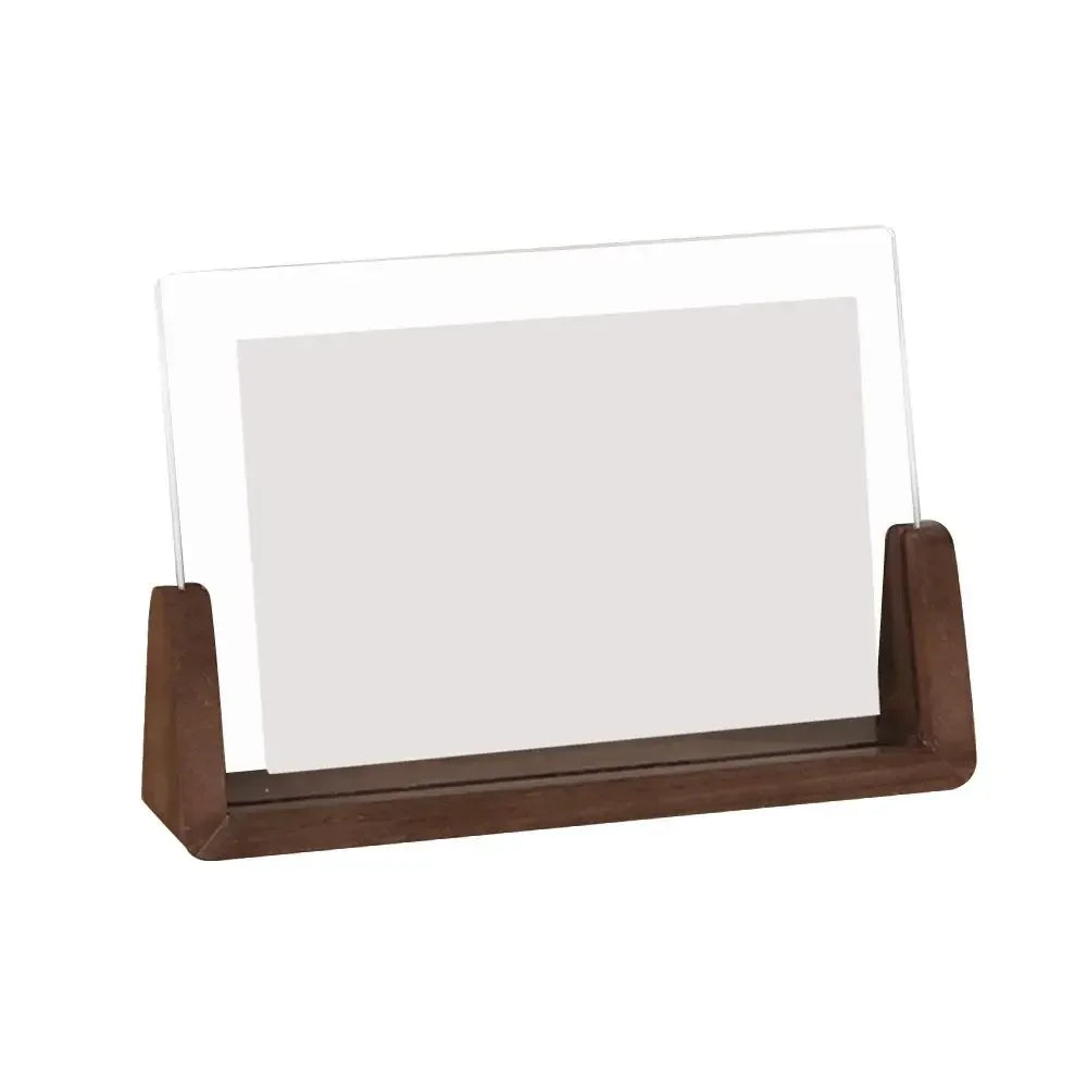 Cadre Photo Acrylique en Bois - Forme U Transparente