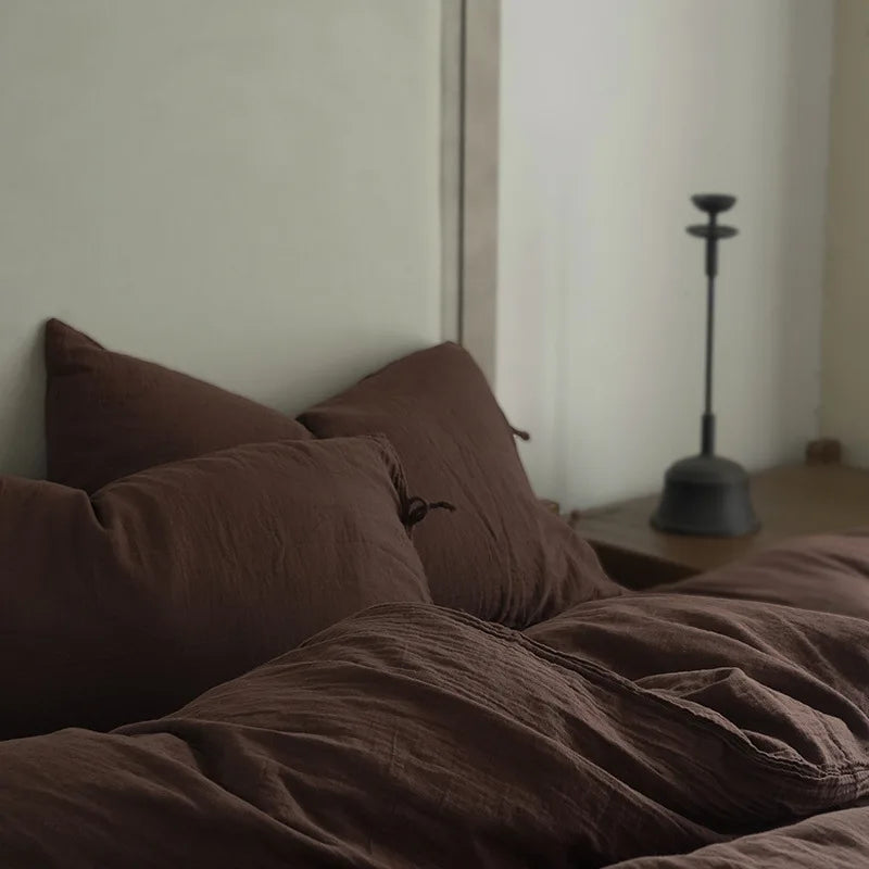 Parure de Lit en Gaze de Coton 3 Pièces