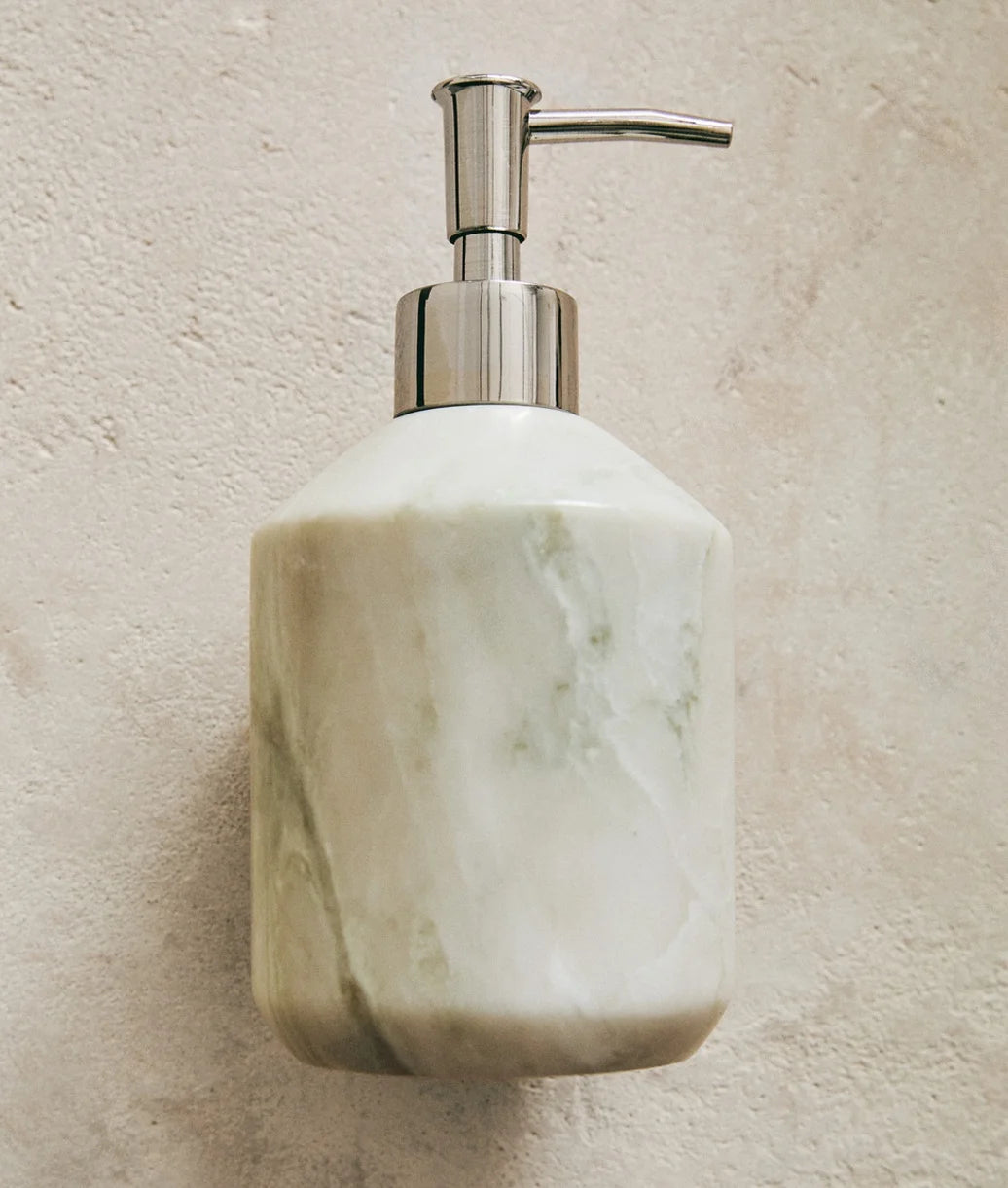 Distributeur de Savon en Marbre Naturel - Salle de Bain