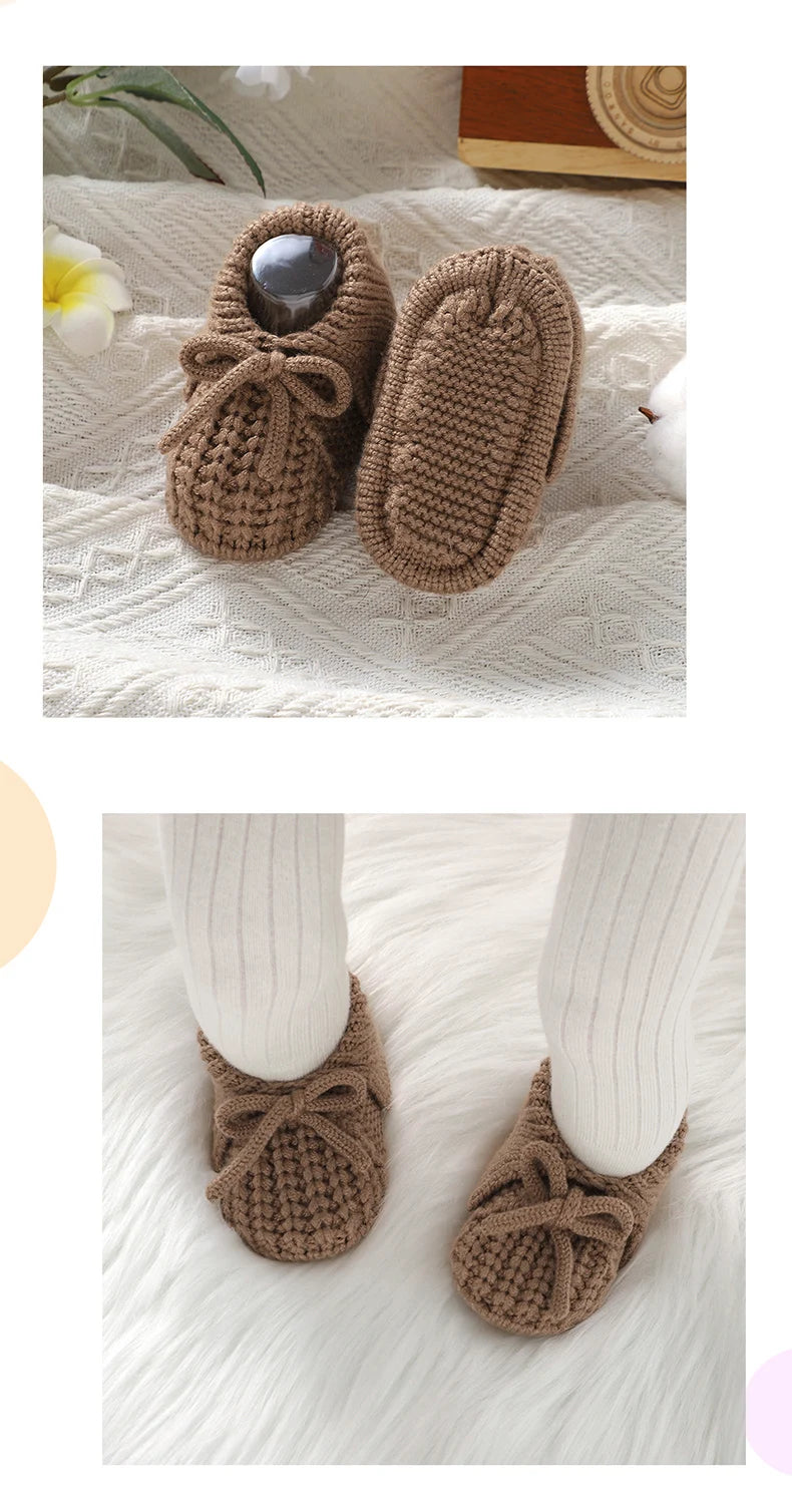 Chaussons Bébé Tricotés à Revers 0-18 Mois