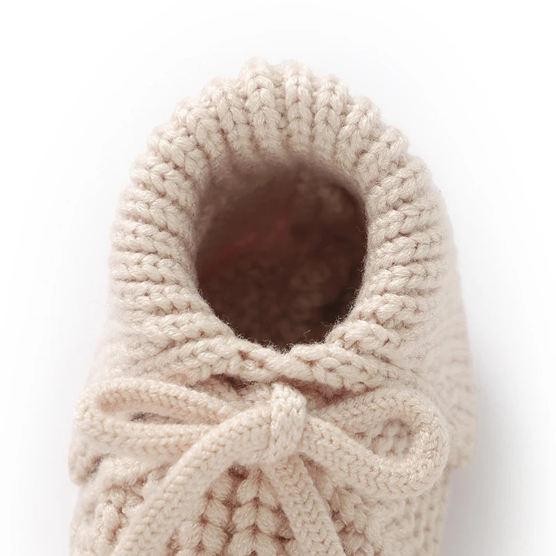 Chaussons Bébé Tricotés à Revers 0-18 Mois