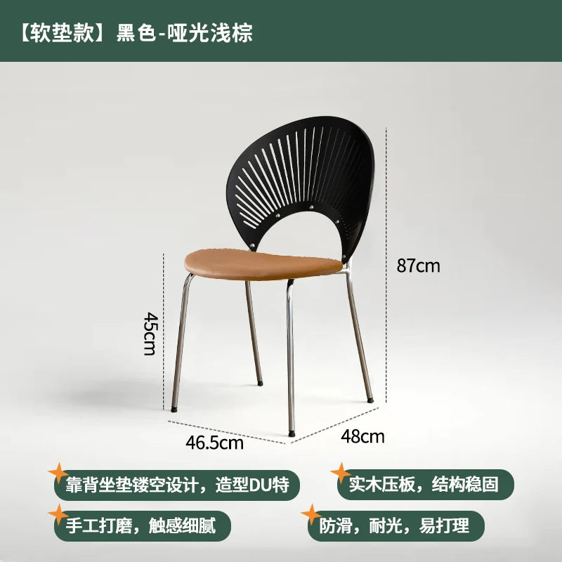 Chaise de Salle à Manger en Acier Inoxydable