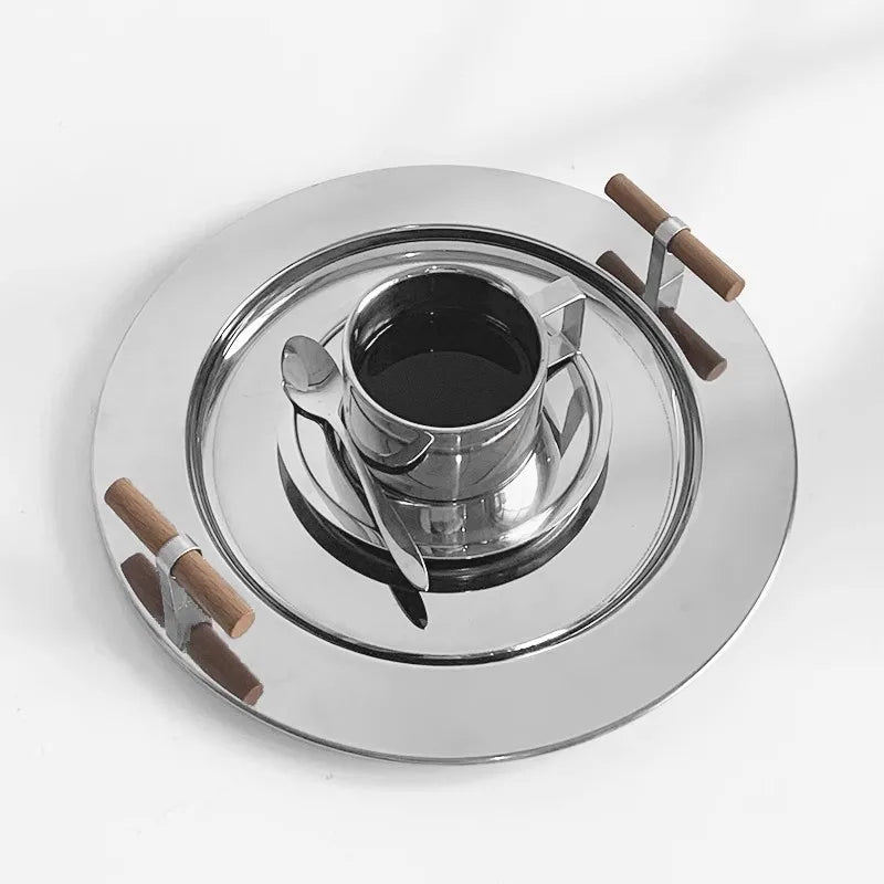Stainless Steel Snack Tray – Nordic Minimalist Serving Dish