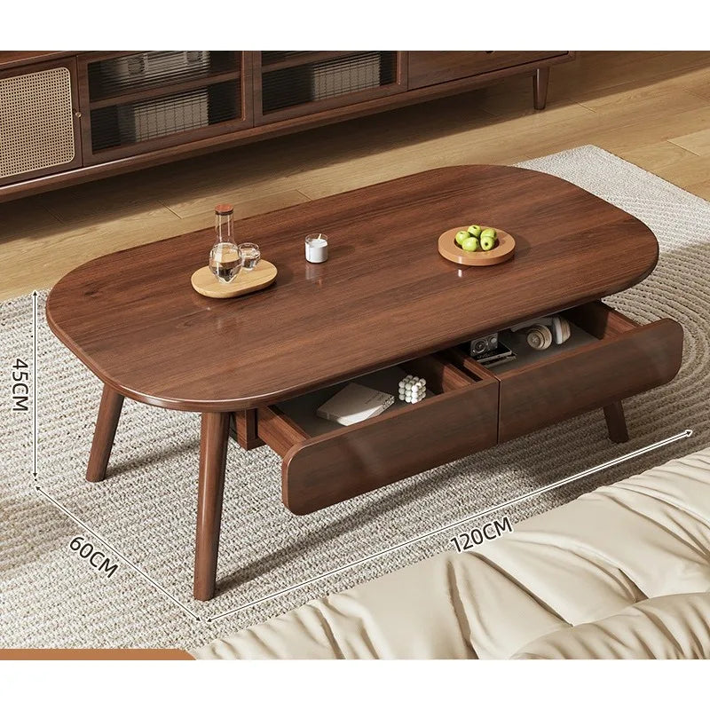 Table Basse Bois Massif - Design Simple et Moderne