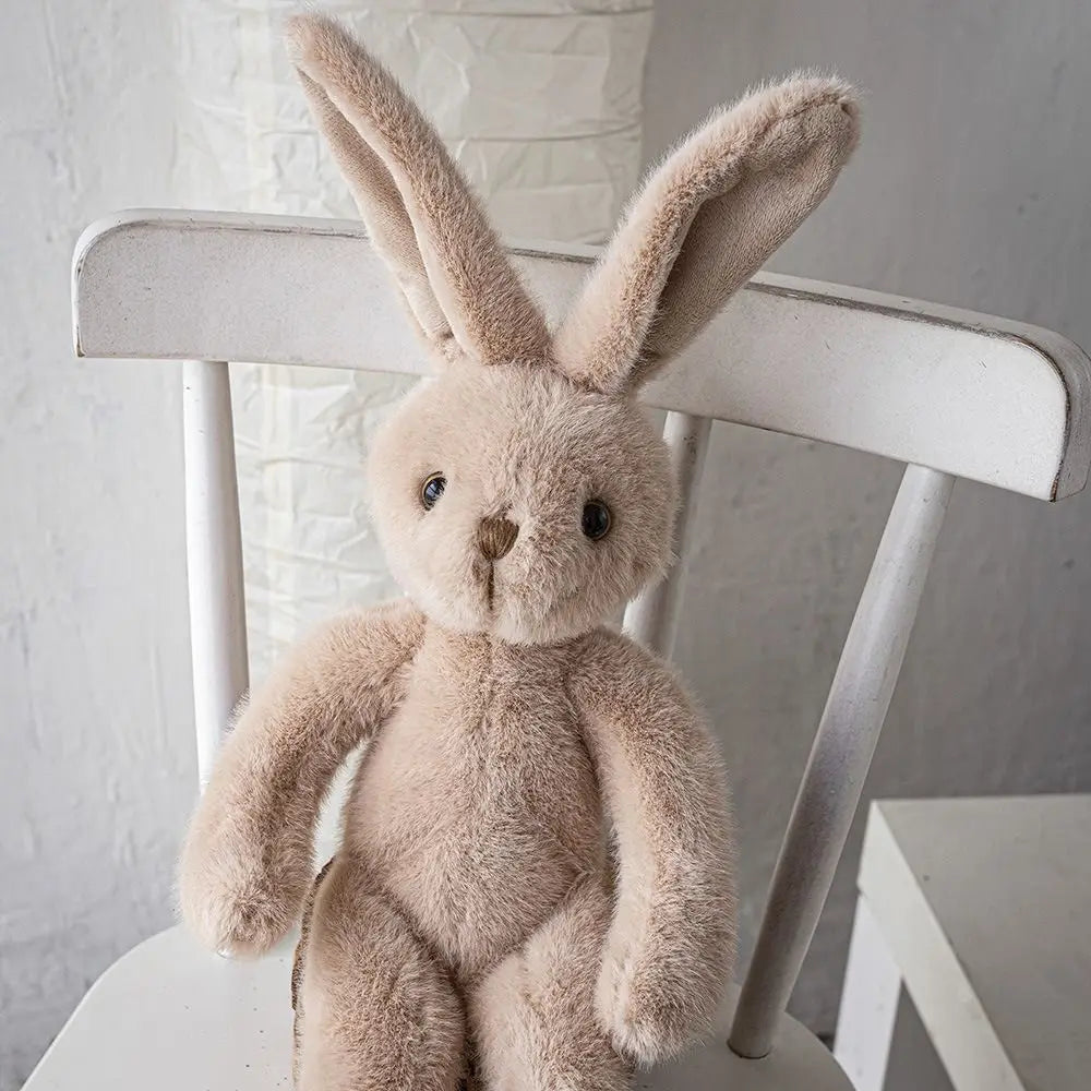 Peluche Lapin Longues Oreilles avec Écharpe