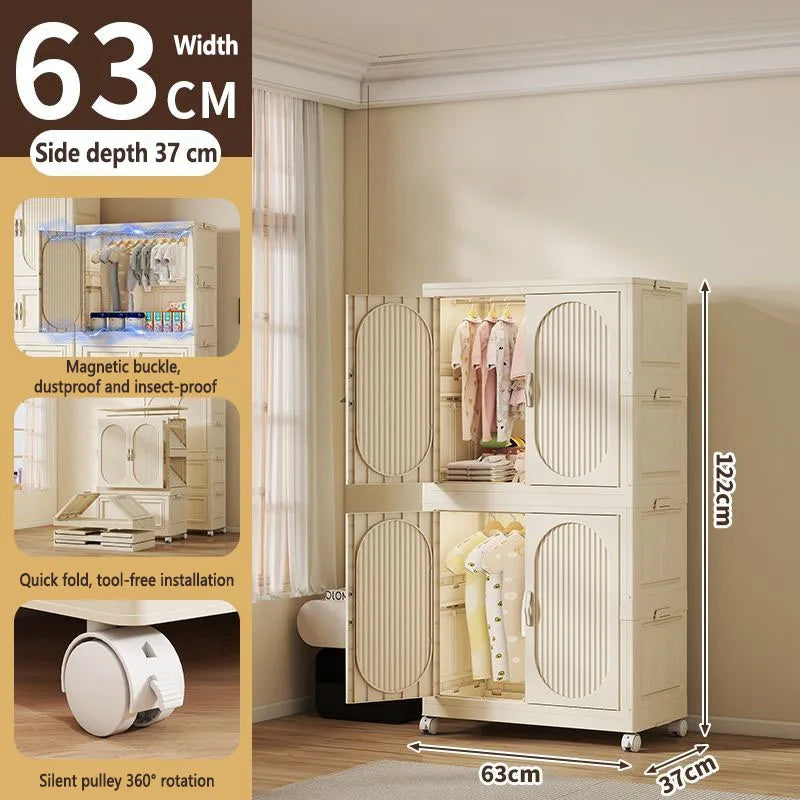 Armoire Pliable Enfant pour Vêtements et Jouets