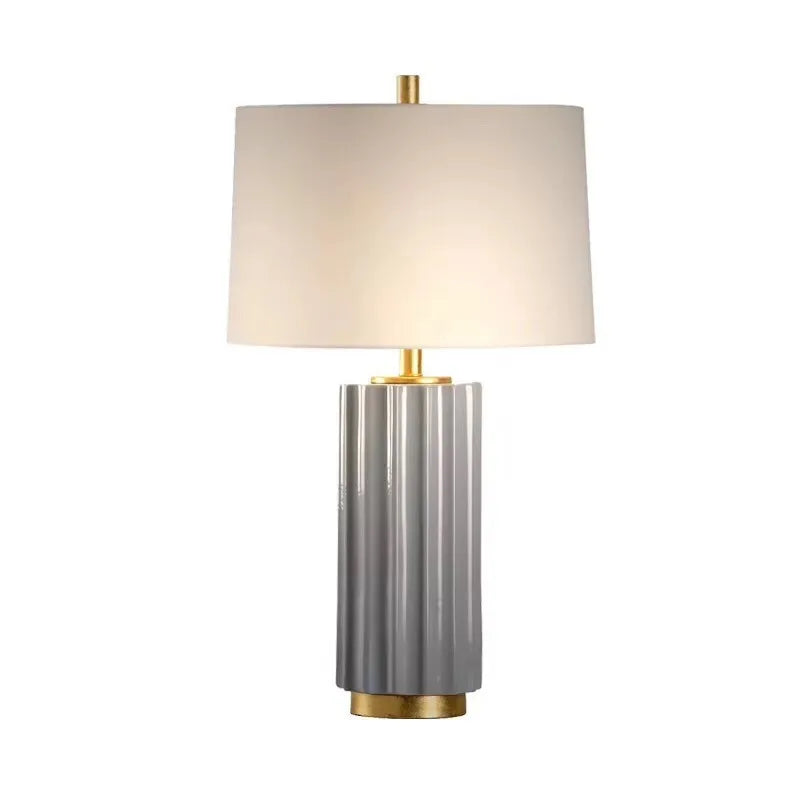 Lampe de Chevet en Céramique - Design Minimaliste Américain