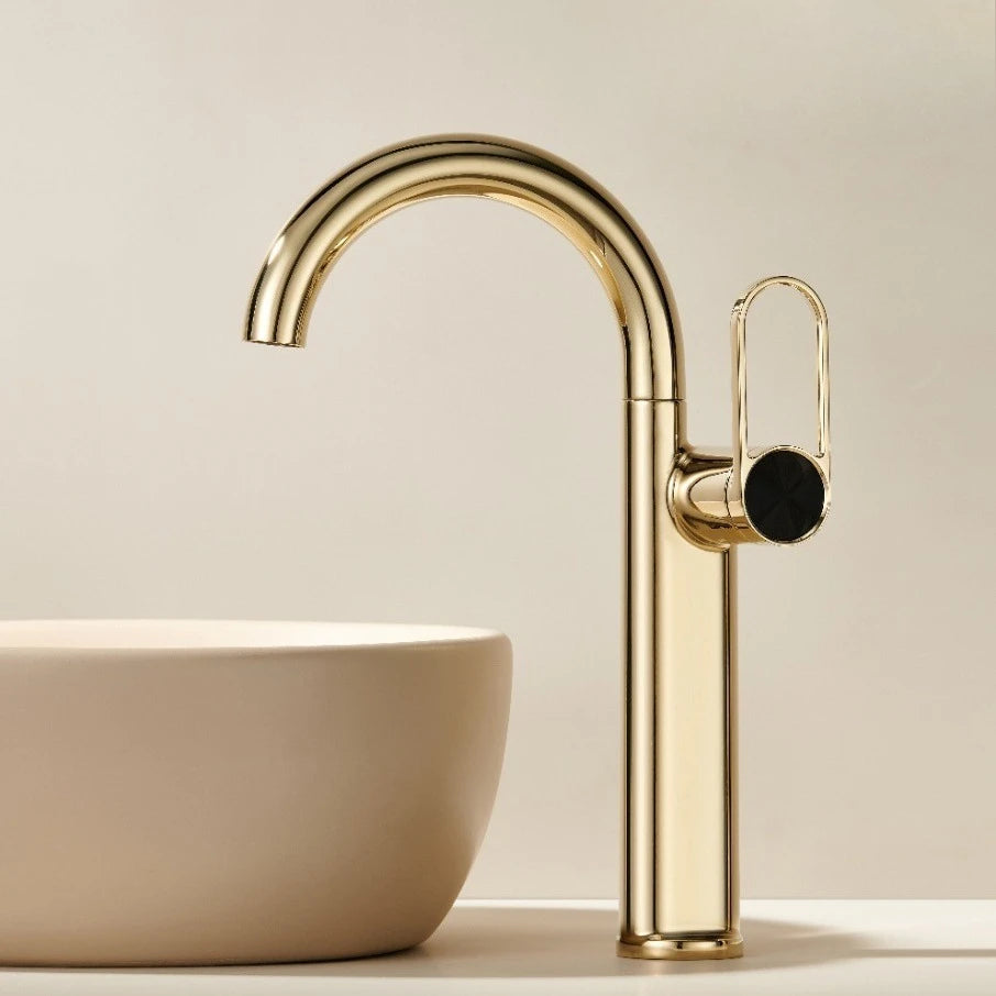 Robinet de Salle de Bain Pivotant en Laiton