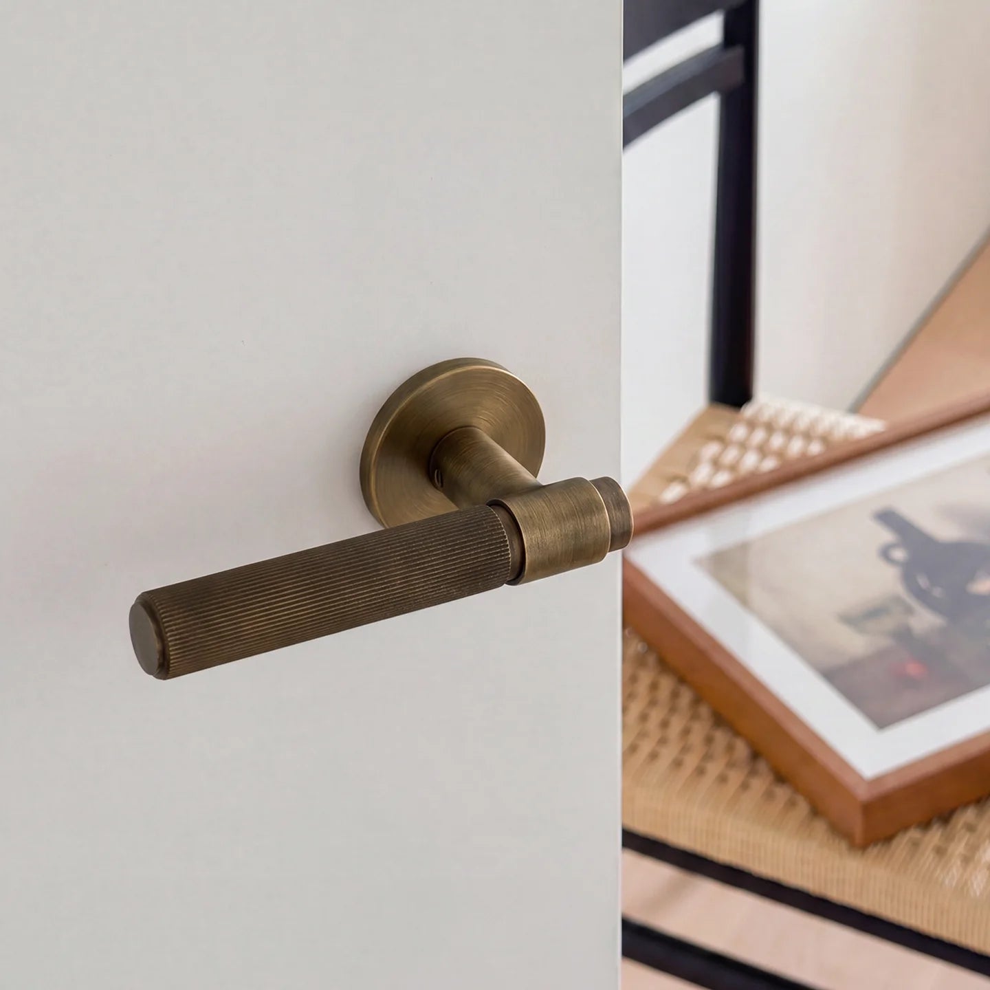 Brass Door Lock Set – Antique Bronze Hardware